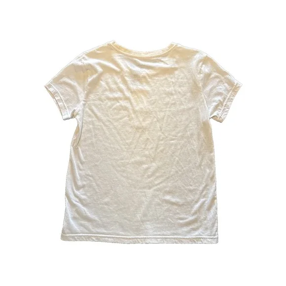 Looney Tunes cream Medium T shirt Crew Neck Tweety Bird & rose cartoon - Picture 4 of 4